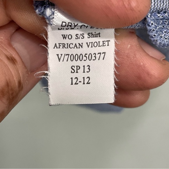 Banana Republic Luxury Touch Blue/Withe Polo shirt . Men size Medium - Picture 7 of 8